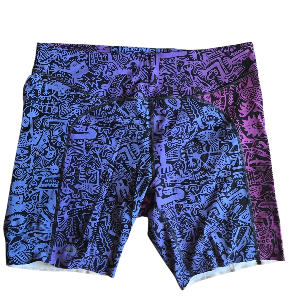 Janji Women’s 7″ Groundwork Pace Short Batik Puple - Picture 7 of 11